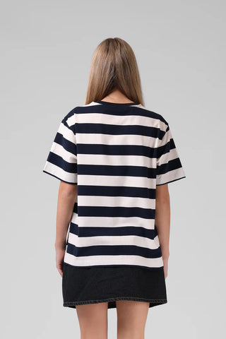 RPM OS TEE - Navy/White Stripe