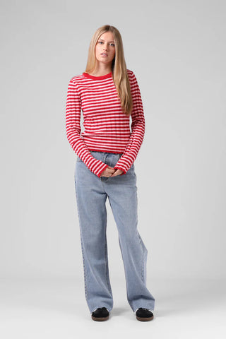 RPM STRIPE KNITTED  - Red