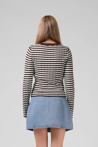 RPM STRIPE KNITTED  - Chocolate