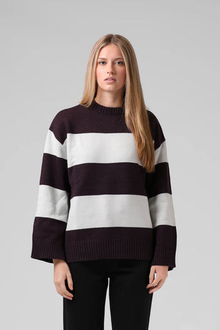 RPM GEORGIA STRIPE KNIT - Purple/Ice