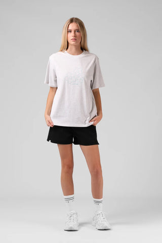 RPM - FLOWERS TEE - White Marl