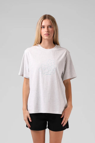 RPM - FLOWERS TEE - White Marl