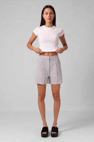 RPM - JULIA SHORT - Beige Stripe