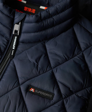 DIAMOND QUILT FUJI LITE GILET - ECLIPSE NAVY - SUPERDRY