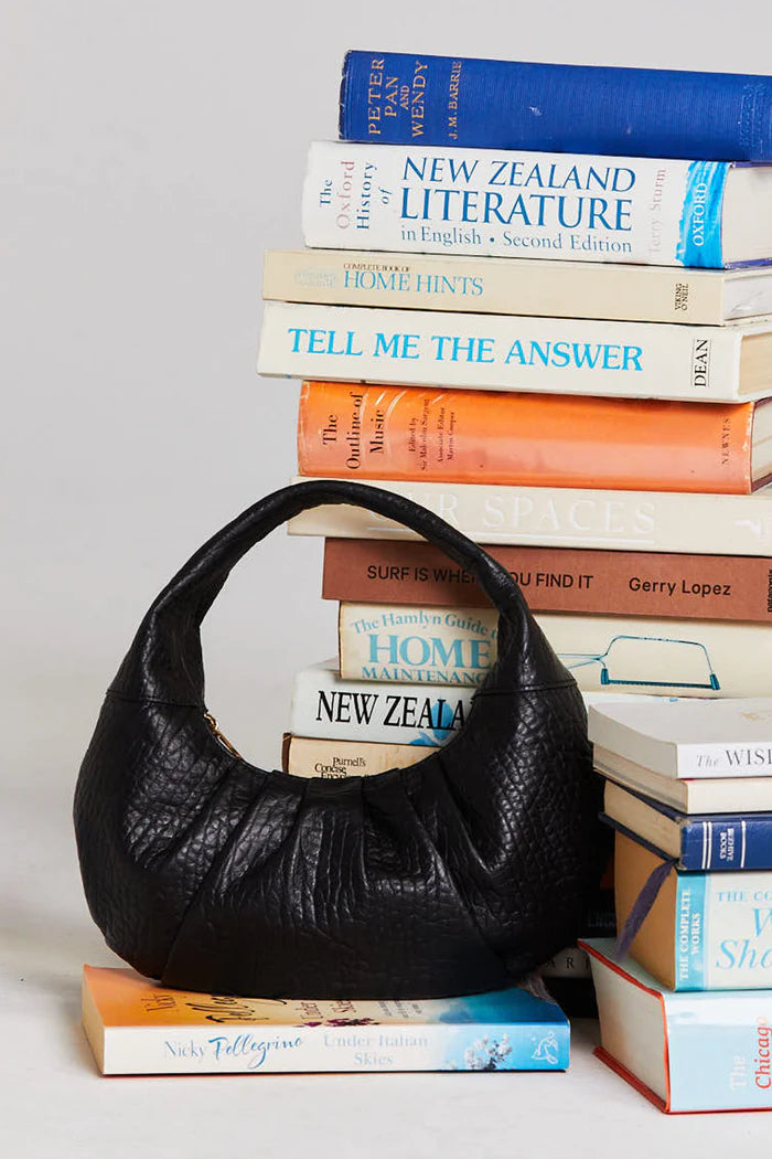 THING THING CRYSTAL BAG - Black Bubble Leather