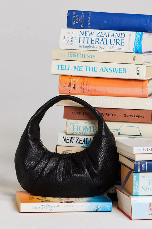 THING THING CRYSTAL BAG - Black Bubble Leather