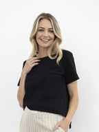 MOSS LOGO TEE - Black