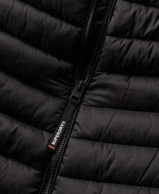 SUPERDRY HOODED FUJI SPORT PADDED JACKET - Black