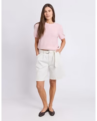 FOXWOOD - BLAIR SHORT SLEEVE KNIT - Light Pink