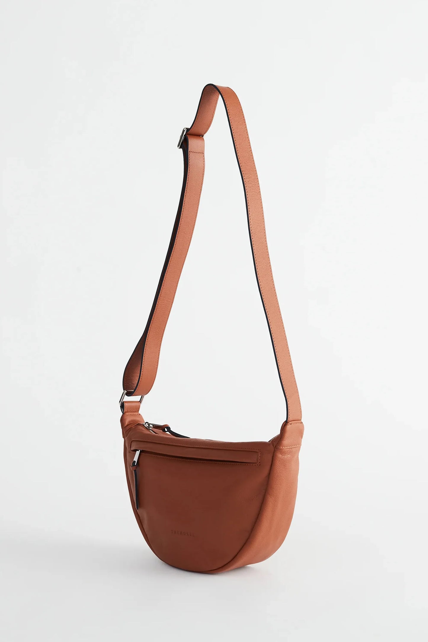 THE HORSE LEATHER SPORTY CROSSBODY BAG - Tan