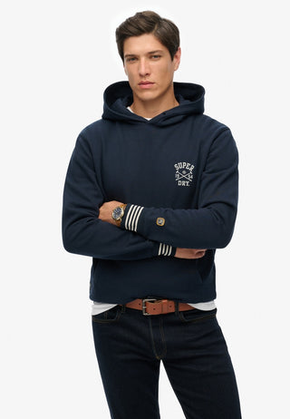 SUPERDRY ATHLETIC CLUB HOOD -Nautical Navy