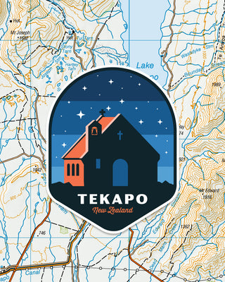 LOVE THY LAND - Tekapo - Sticker