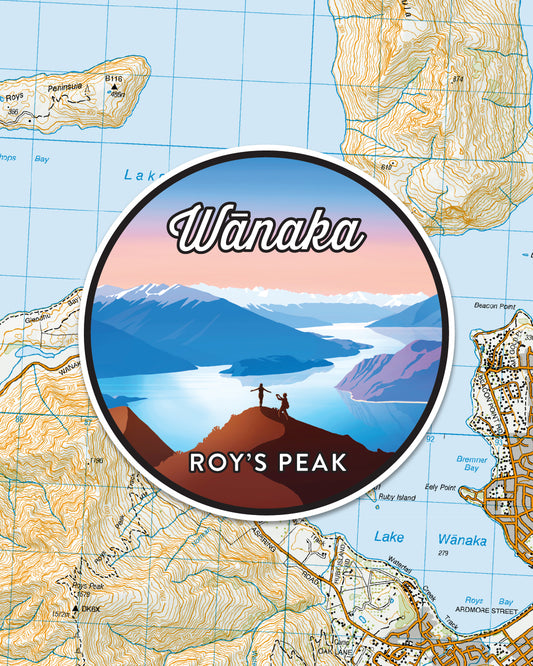 LOVE THY LAND - Wanaka, Roys Peak - Sticker