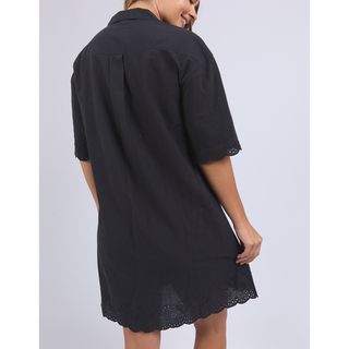 FOXWOOD MADELEINE SHIRT DRESS - Black