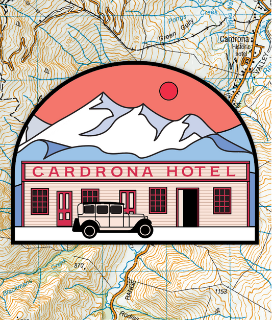 LOVE THY LAND - Cardrona Hotel Sticker - Sticker