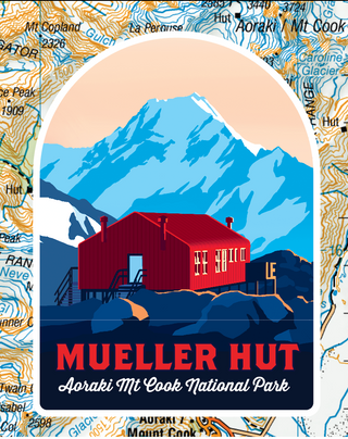 LOVE THY LAND - Mueller Hut - Sticker