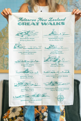 LOVE THY LAND TEA TOWEL -  Great Walks