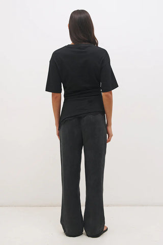 MON RENN - LIORA T-SHIRT - Black