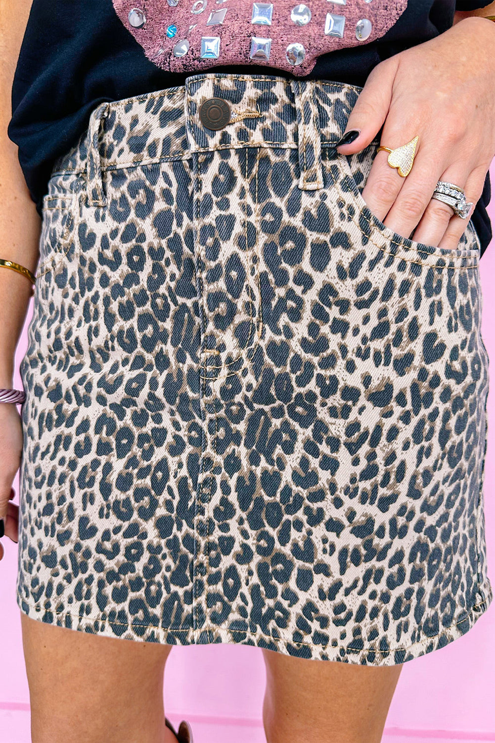 PRICKLE & POLLY - Olly Leopard Skirt