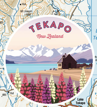 LOVE THY LAND - STICKER - TEKAPO