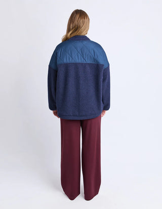FOXWOOD - ARIZONA FLEECE ZIP THRU - Navy