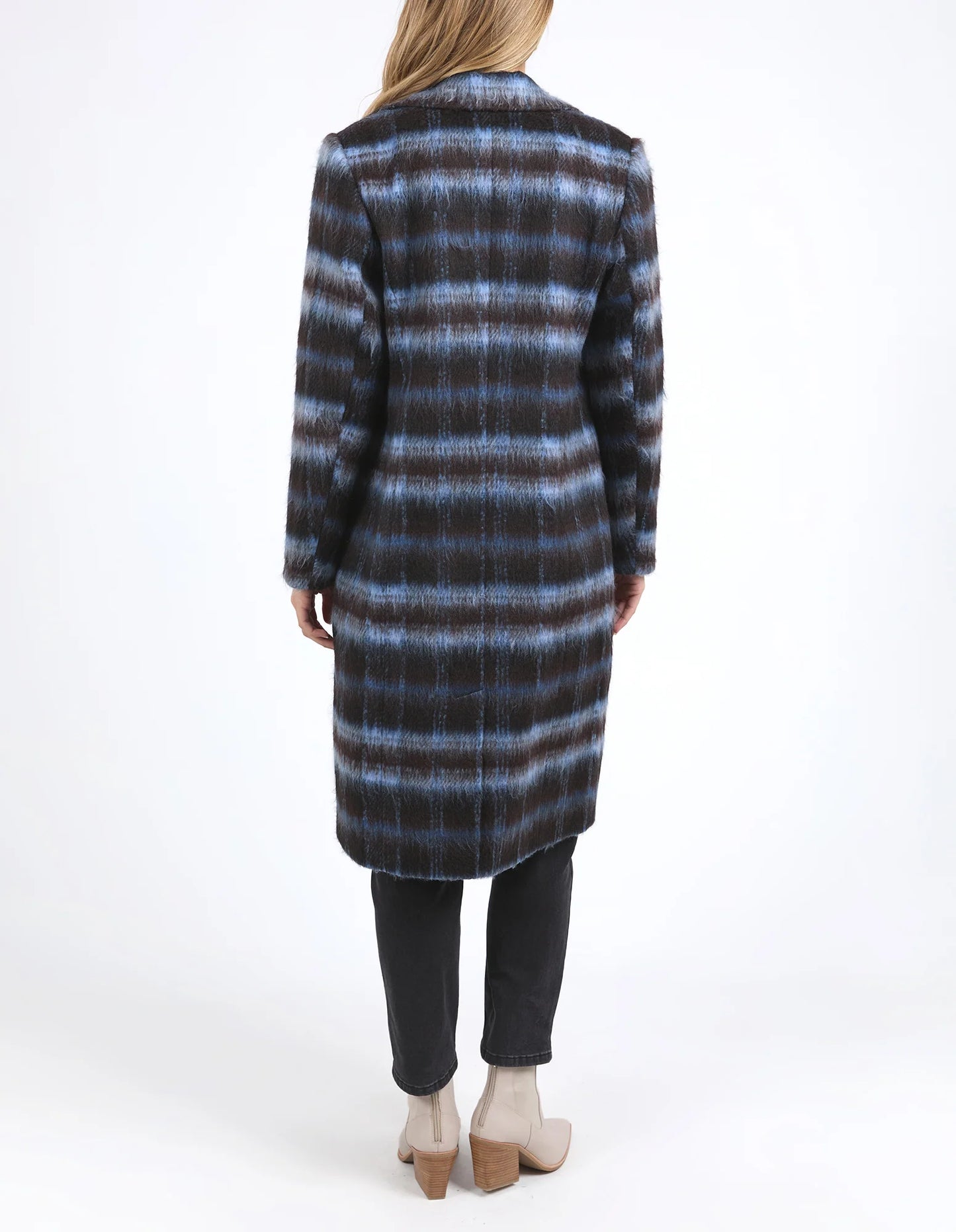 FOXWOOD BENNETT COAT - Chocolate & Blue Check