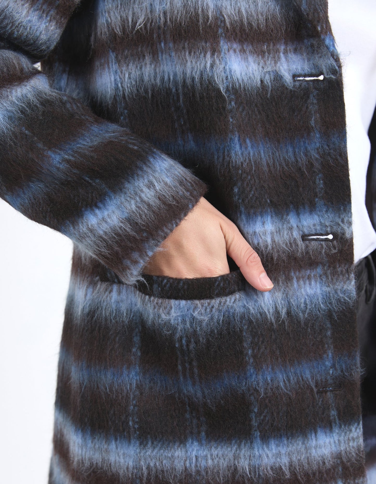 FOXWOOD BENNETT COAT - Chocolate & Blue Check