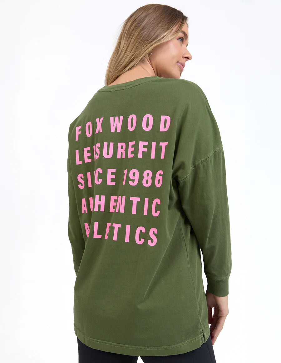 FOXWOOD Authentic Long Sleeve Tee - Olive