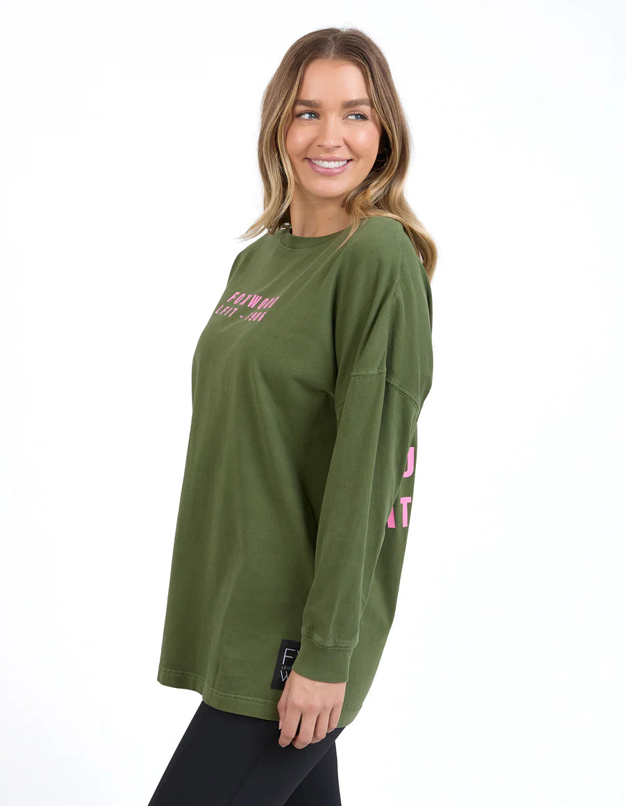 FOXWOOD Authentic Long Sleeve Tee - Olive
