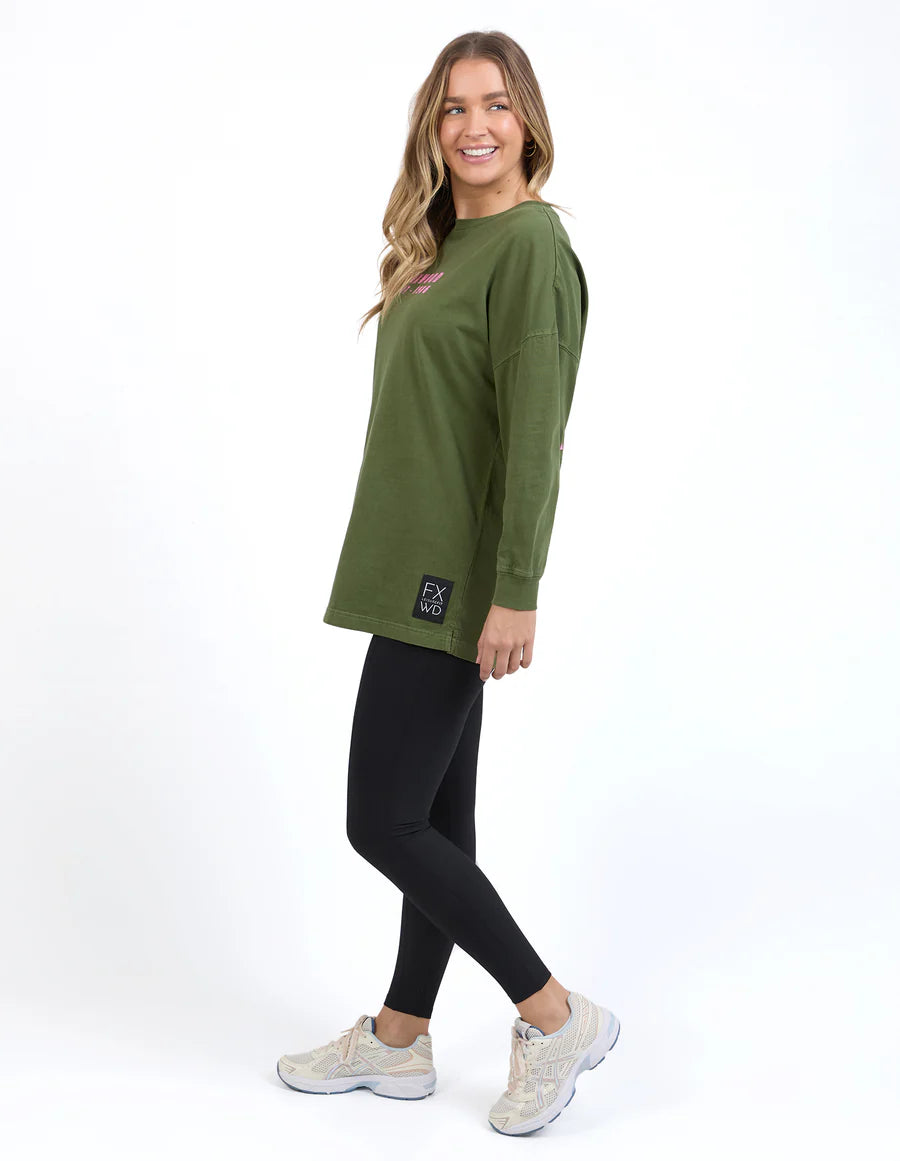 FOXWOOD Authentic Long Sleeve Tee - Olive
