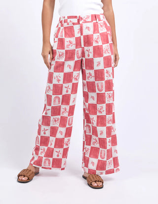 FOXWOOD BIARITTZ PANT - Crimson Print