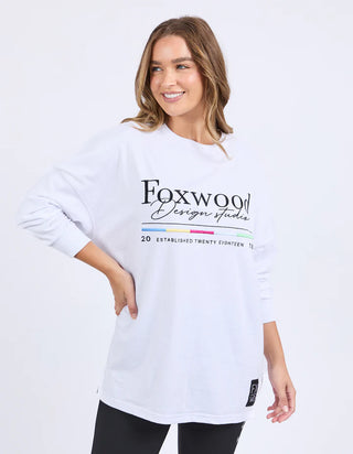 FOXWOOD CODED L/S TEE - White