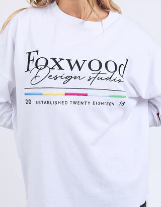 FOXWOOD CODED L/S TEE - White