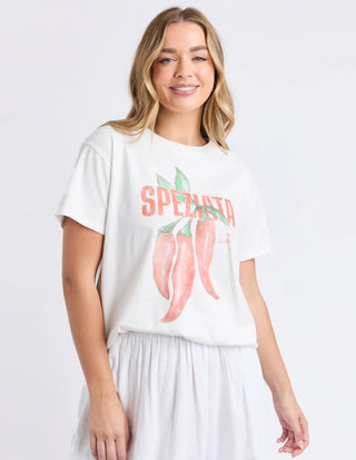 FOXWOOD SPEZIATA TEE - Vintage White