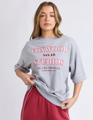 FOXWOOD ORIGINAL SS FLEECE - Grey Marle