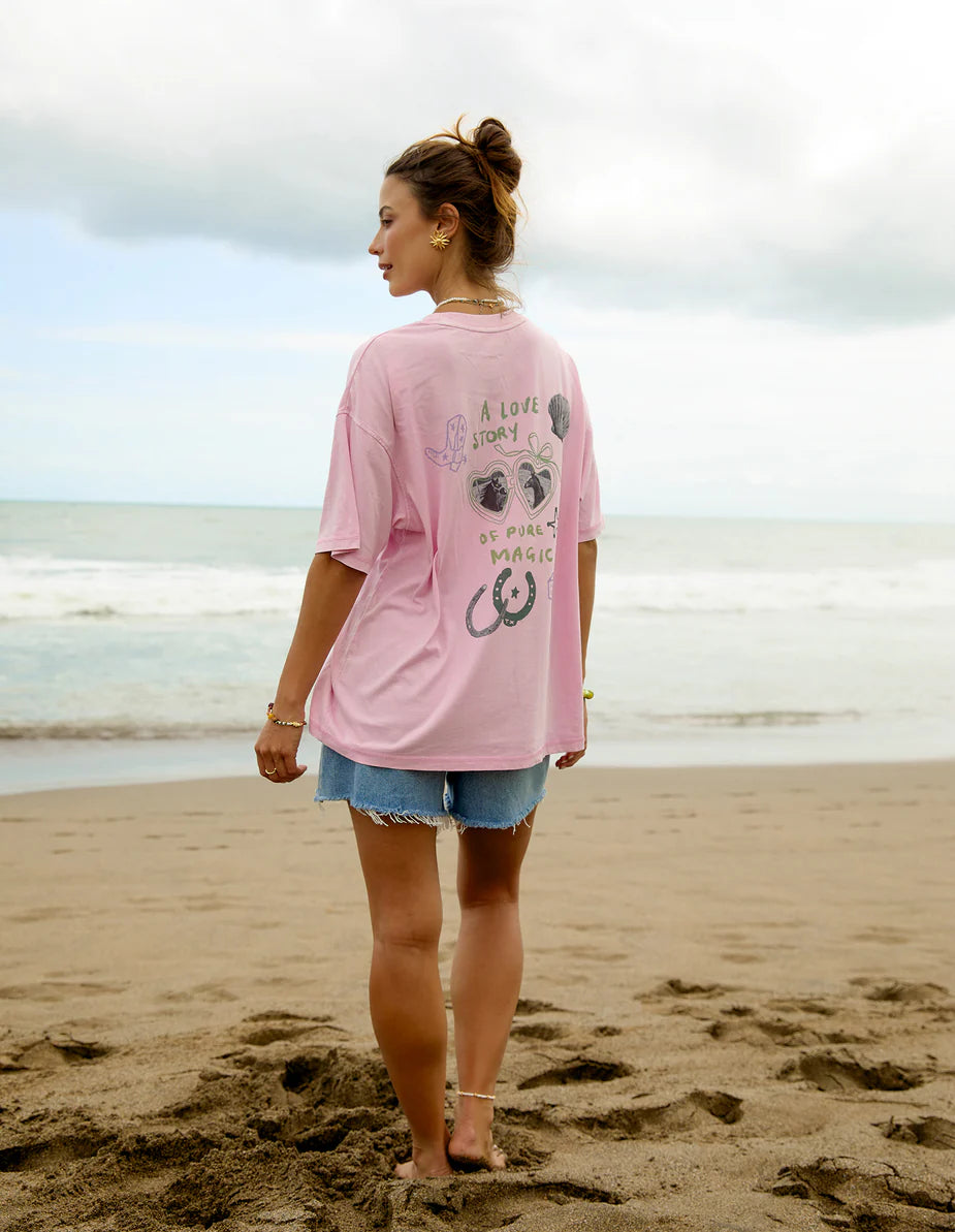 FOXWOOD - Coastal Ranger Tee Bubblegum Pink