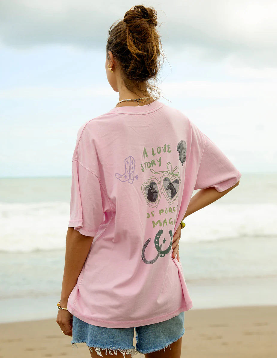 FOXWOOD - Coastal Ranger Tee Bubblegum Pink