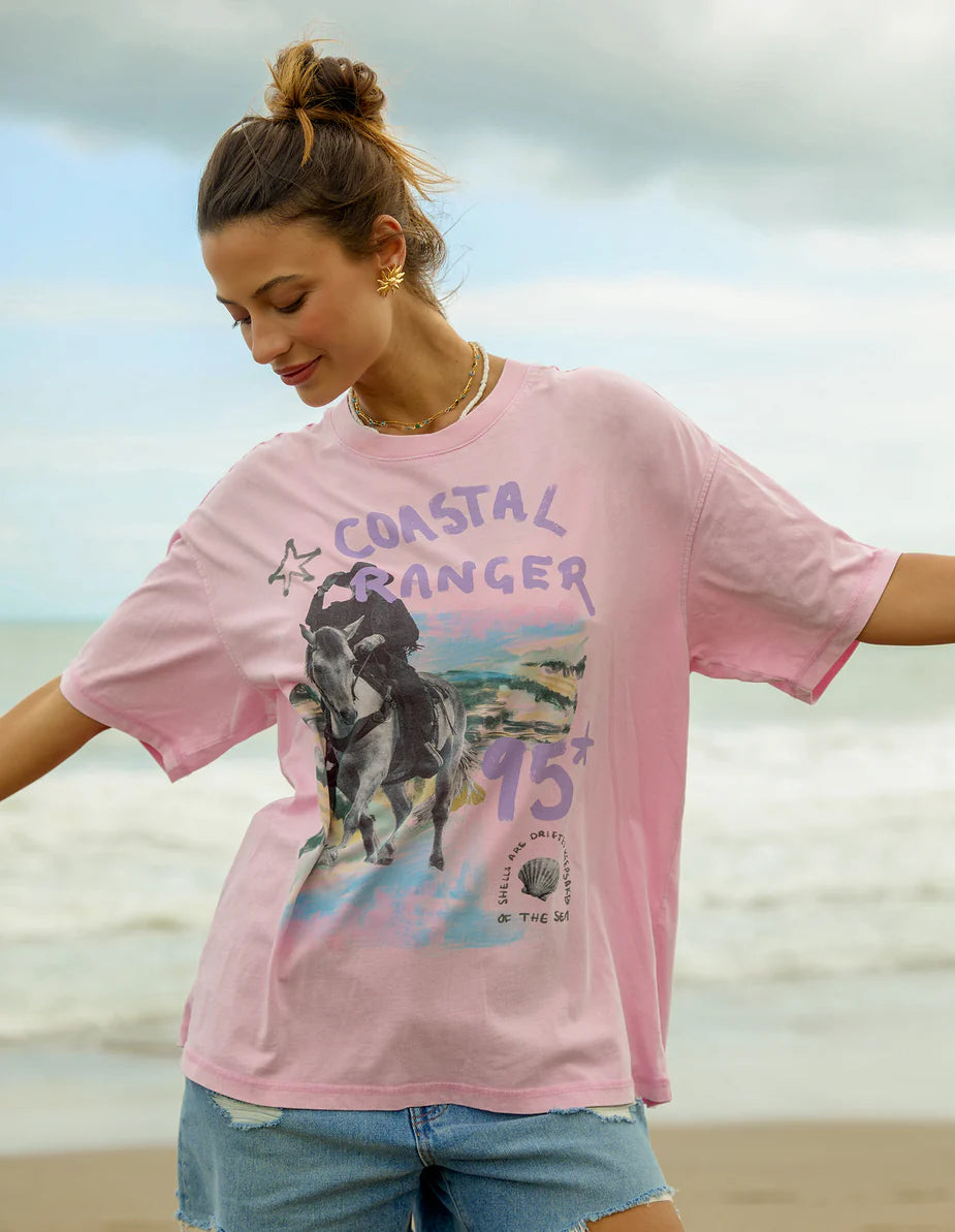 FOXWOOD - Coastal Ranger Tee Bubblegum Pink