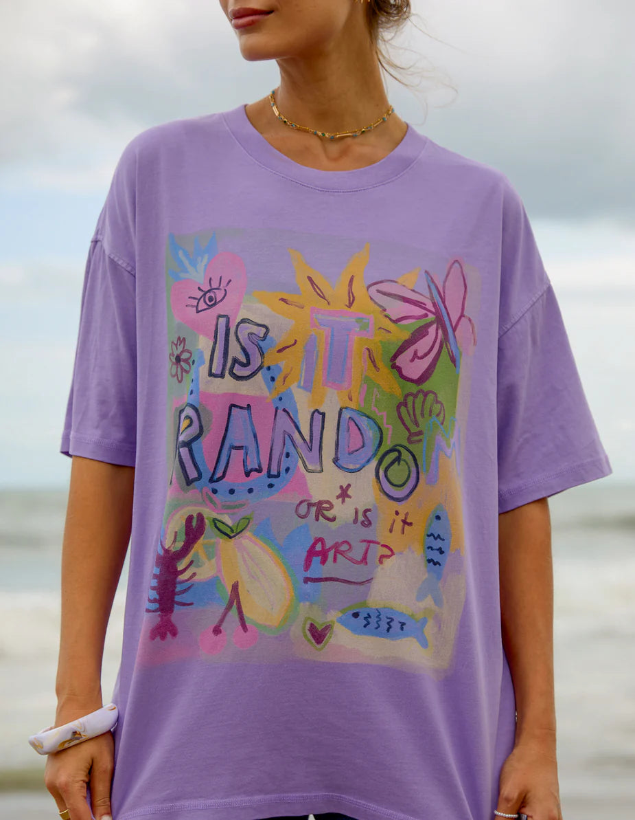 FOXWOOD - Random And Art Tee Lavender