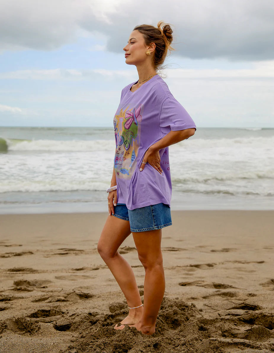 FOXWOOD - Random And Art Tee Lavender