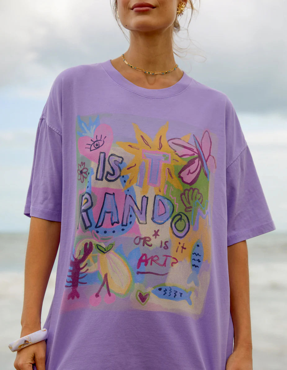 FOXWOOD - Random And Art Tee Lavender