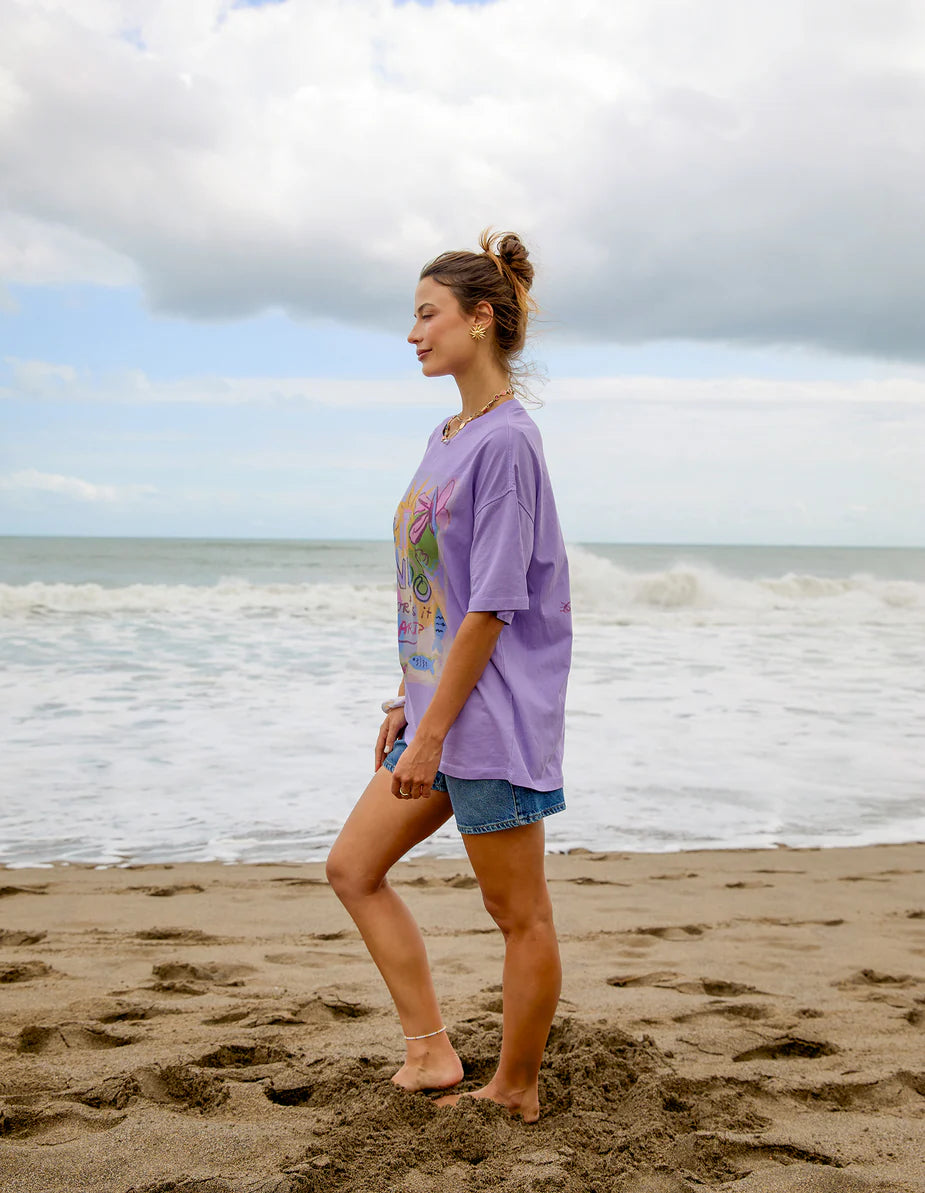 FOXWOOD - Random And Art Tee Lavender