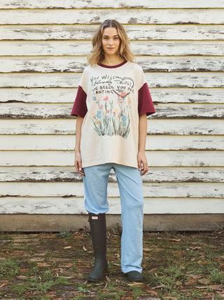 FOXWOOD - TRUST THE SEEDS TEE - Vintage White