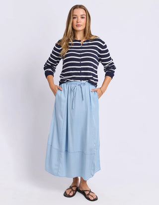 FOXWOOD - EDEN CARDI - Dark Sapphire Stripe
