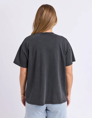 FOXWOOD - BOTANICAL GARDEN TEE - Washed Black