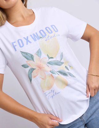 FOXWOOD - BOTANY TEE - White