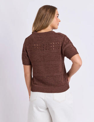 FOXWOOD - SABLE KNIT TOP - Chocolate