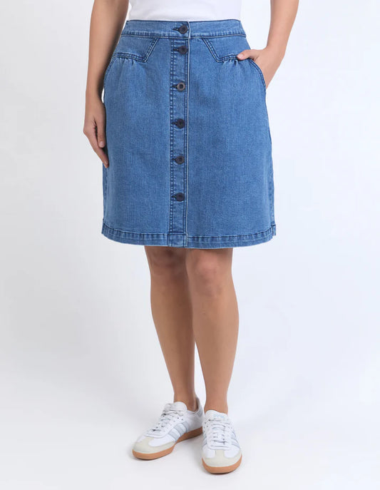 FOXWOOD AMANDA SKIRT - LIGHT BLUE