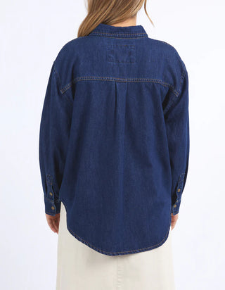 FOXWOOD DAISY OVERSHIRT - DARK BLUE DENIM