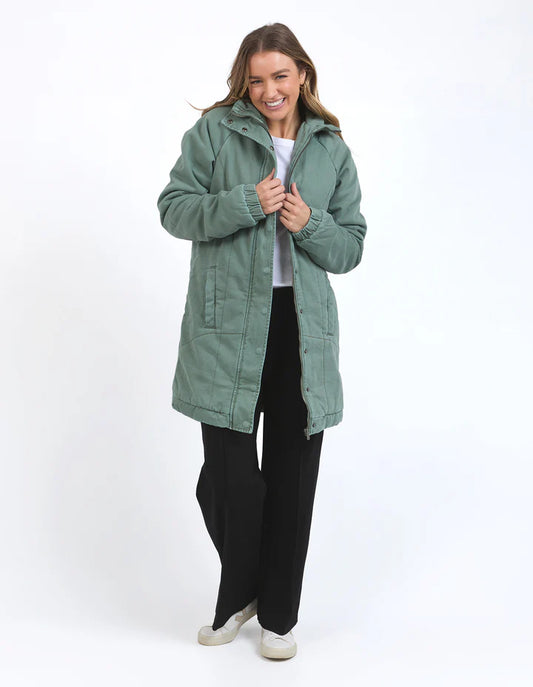 FOXWOOD ROSALEE LONGLINE JACKET - Green